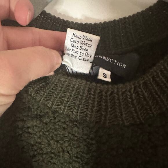 Peruvian Connection Boulce Women’s Army Green 100% Wool Sweater Small - Picture 4 of 7